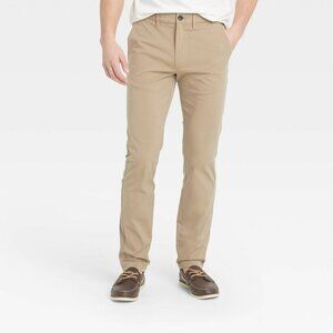 Goodfellow & Co™ Men's Skinny Fit Hennepin Tech Chino Pants - 34x32
